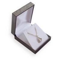 Buy cheap Deluxe Leather Covered Jewelry Plastic Box Easy Wrapping With White Velvet product