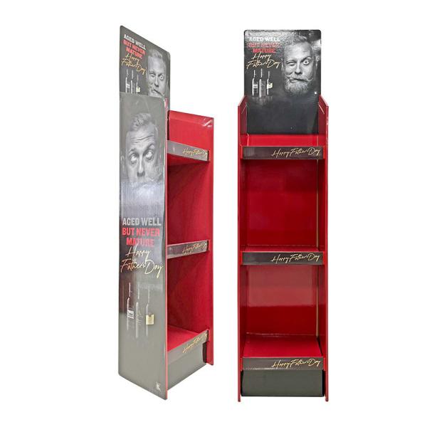Buy cheap Recycle Cardboard Counter Display Exhibition Shelves Pop Store Display Stocking Stands from wholesalers