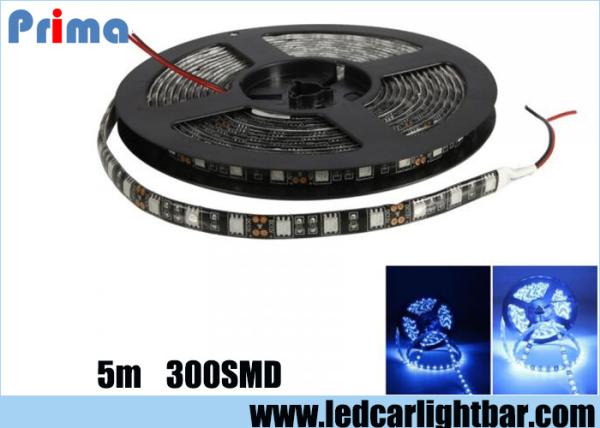 Buy cheap 12V 14.4W Blue Led Light Strips 300 5050 LEDs Waterproof Epoxy Material from wholesalers