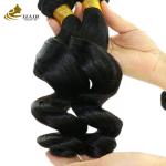 Natural Black Cambodian Virgin 16 Inch Brazilian Hair Loose Wave OEM