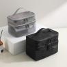 Buy cheap NEW GAUZE MAKEUP BAG LARGE CAPACITY TRAVEL SIMPLE PORTABLE TOILETRY BAG DOUBLE LAYER PORTABLE COSMETIC STORAGE BAG from wholesalers
