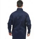 Navy Blue Fire Retardant Work Shirt NFPA2112 EN61482-2 FR Snap Button Shirt