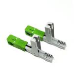 Single Mode Outdoor FTTH Fast Connector , SC APC Connector For Drop Cable