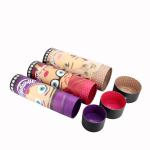 Custom Printed Kraft Food Packaging Paper Tube Box 3 Plys With Colorful Pattern
