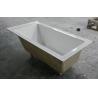 Buy cheap cUPC drop in acrylic sitting bathtub 3 sides tile flange North-America tub from wholesalers