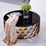 Round Dia 100cmx45cm SS Coffee Table for Italian Contemporary Living Room
