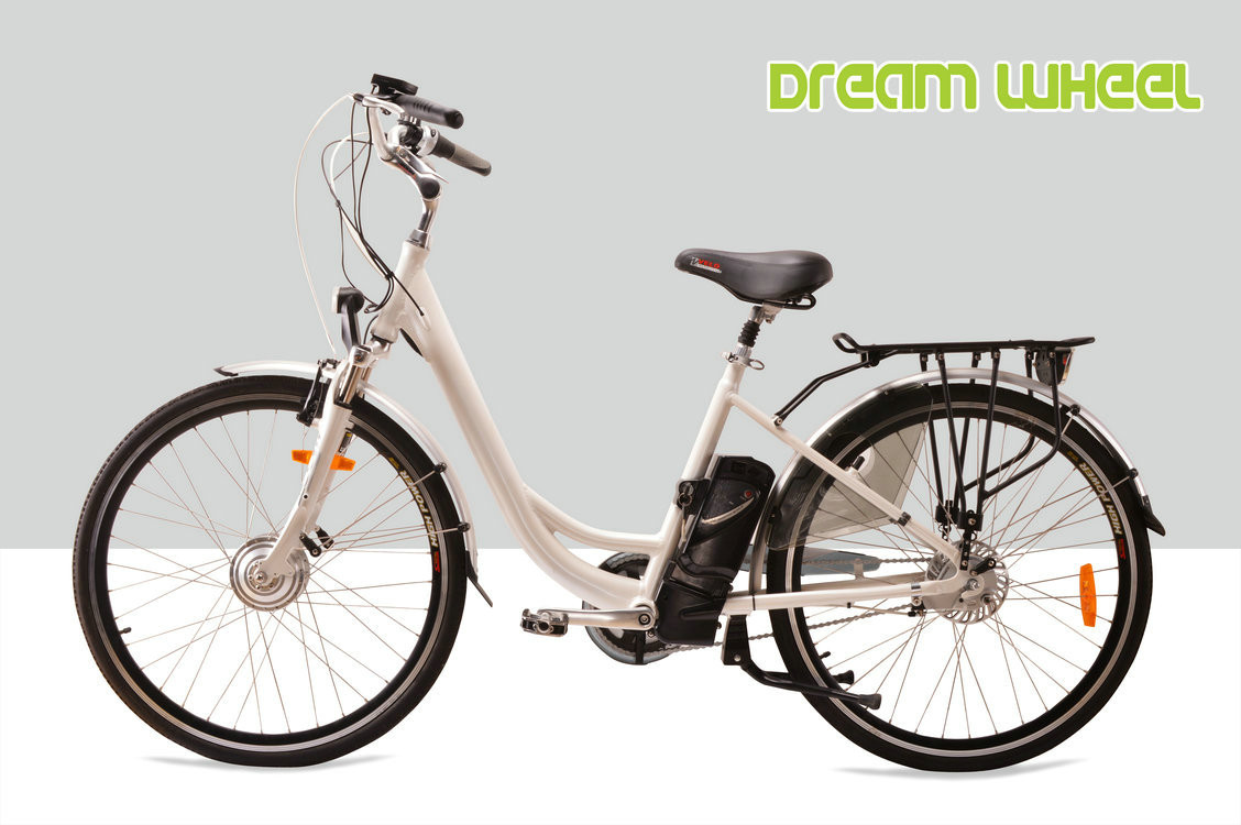 25km/H Electric City Bicycle 700C Front Wheel Gear Motor Roller Brake