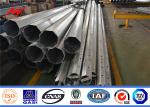 Hot Dip Galvanized Power Distribution Pole Electric Steel 35FT 40Ft