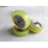 Buy cheap Polyurethane Coated Forklift Roller Wheels With Bearings Natural Color from wholesalers
