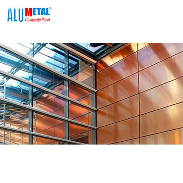 Buy cheap Aluminum Metal Composite Panel 1000mm Anodized Fireproof Copper from wholesalers