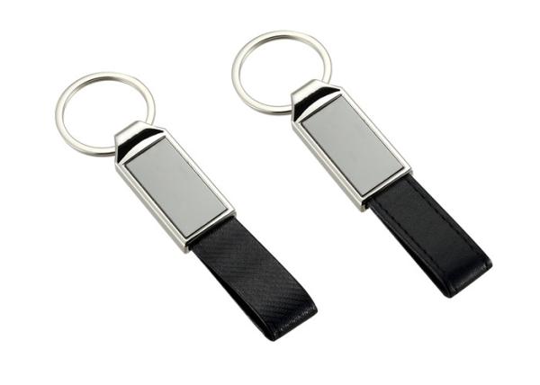 Buy cheap Stitching PU Leather Key Chains Zinc Alloy Mini Key Holder Leather Strap from wholesalers