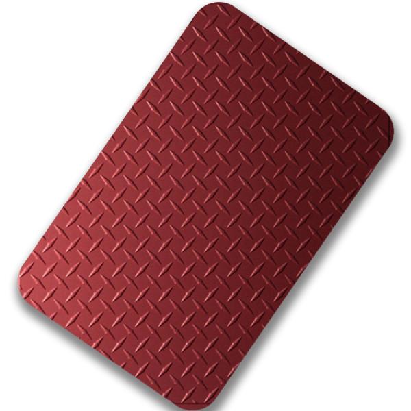 Buy cheap Stamped Decorative SUS304 Stainless Steel Checker Plate 1219x2438mm Anti Skid from wholesalers