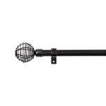 Black Copper Color Iron Pipe Curtain Rods With 0.5MM Thickness For Indoor