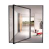 Buy cheap Modern Aluminium Pivot Entry Doors Black Internal Glass Thermal Break AS2047 Anodized from wholesalers