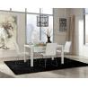 Buy cheap Tempered Glass Top Extendable Glass Table DT-970 90cm Width For Showroom from wholesalers