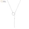 Buy cheap Disc Bar Pendant Stainless Steel Choker , Lariat Y Necklace For Women from wholesalers
