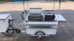 7 Speed Gear Disc Brake Stainless Steel Bike Food Cart