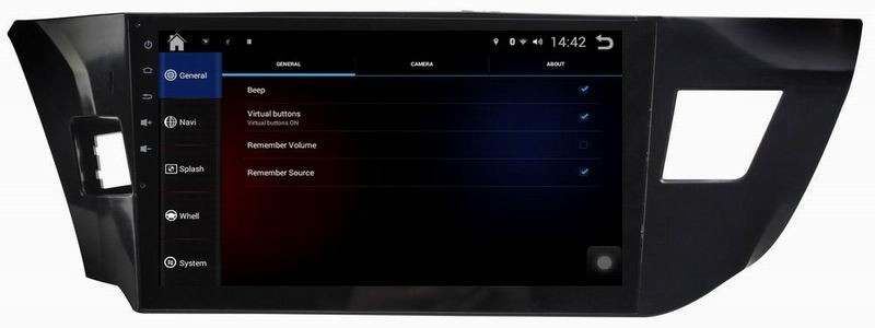 Ouchuangbo car multi media pure android 4.4 for Toyota Levin 2014 support gps navi AUX USB
