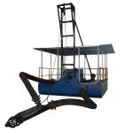 Durable Carbon steel jet suction dredger with jet pump and sand pump for river