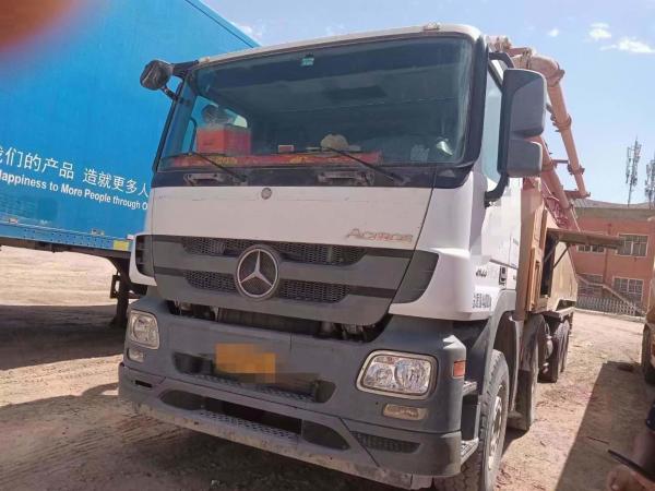 Buy cheap 52m Concrete Pump Truck Mercedes Benz Truck Mounted Pump with Semi-Dry Shotcrete Type from wholesalers