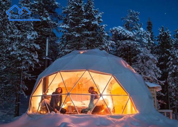 Buy cheap Aluminum Frame Glamping Geodesic Dome Tent For Outdoor Travel Roof Top Tent Glamping from wholesalers