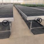 4FT*8FT Hydroponic Indoor Greenhouse Seedbed Rolling Bench Growing Flower Table