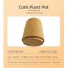 Buy cheap Degradable Cork Flower Pot DIY Cork Planter Desk Organizer Plant Holder from wholesalers