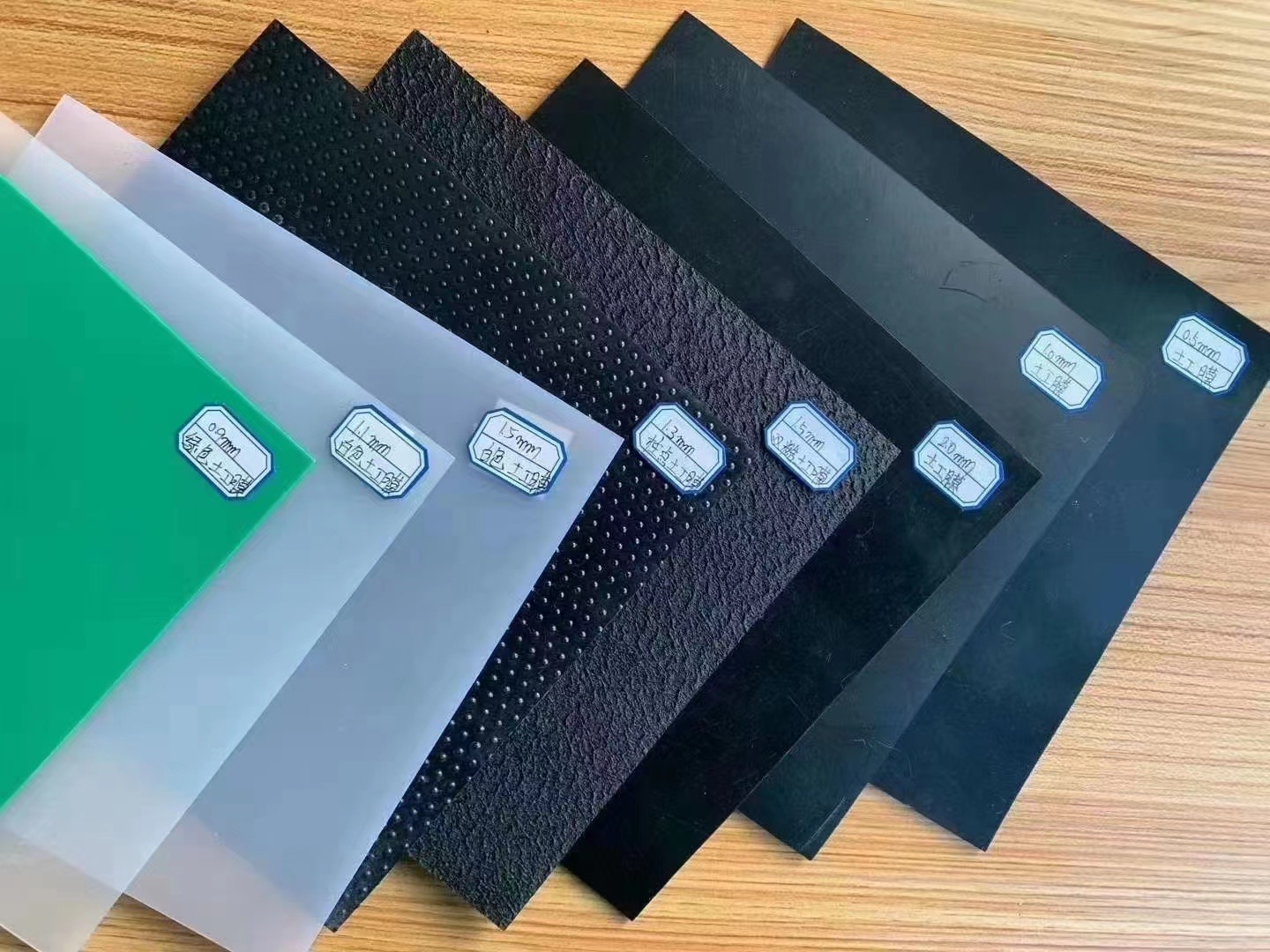 HDPE Black Fish Farm Pond Fish Liner Plastic Geomembrane High Surface Hardness