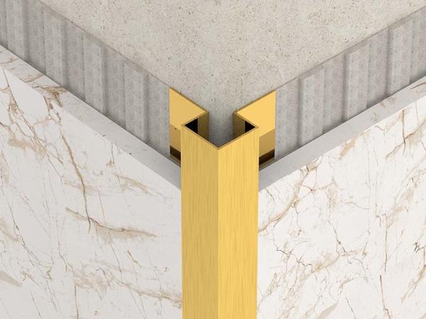 Stainless Steel Brushed Steel Tile Trim 10mm Corner Edge Trim Finishing Closing