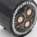 High Voltage 26/35KV Xlpe Insulated Electric Cable Pure Copper Core Steel Wire