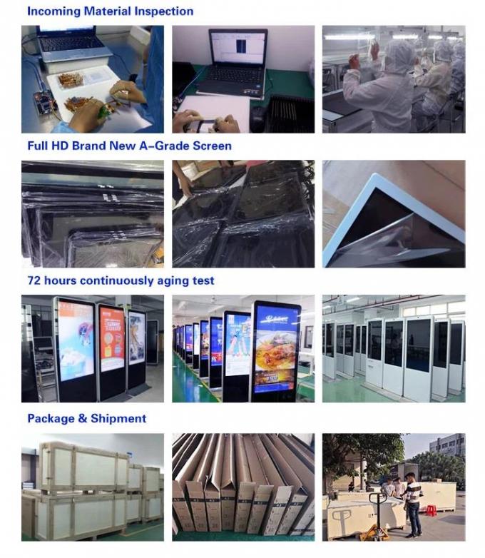 Touchscreen Kiosks Indoor  LCD Signage Advertising For Retail Store 8
