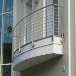 Rod Bar Steel Balcony Railings , Indoor Stair Rail For Apartment Deck Terrace