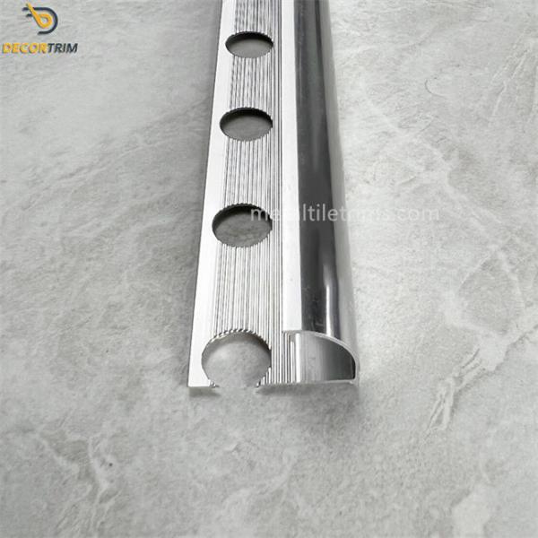 Buy cheap Tile Trim Aluminum Chrome Edging For Tiles Anodizing Gold / Silver / Black​ from wholesalers
