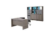 Panel Wood Style Melamine Office Furniture / Small Office Table