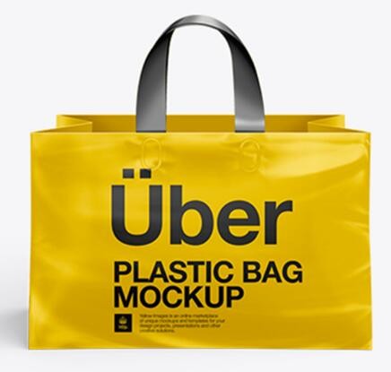 Custom Biodegradable Transparent Supermarket PE Packaging T-shirt Shopping Plastic Bag