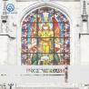 Buy cheap Round Stained Decorate Glass Panel Window Inside Catholic Church from wholesalers