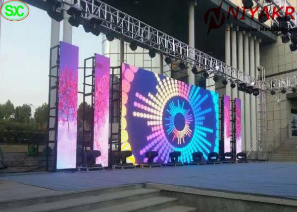 Quality full color vivid image outdoor p3.91 rental stage led screen for concert for sale