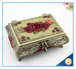 Pierced Earring Jewelry Box Silver Plated Jewelry Box Vintage Jewelry Box