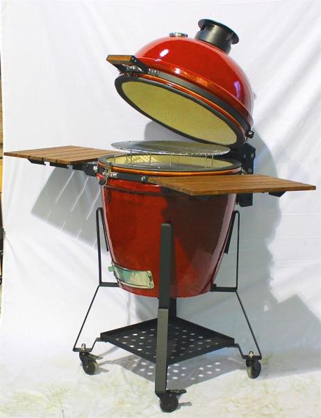 Buy cheap Nylon Wheels Wine Charcoal Kamado Grill Aluminum Alloy Top Cap from wholesalers