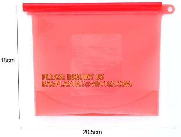 Buy cheap Reusable Vacuum Food Bag Silicone Food Storage Bag Fruits Vegetables Meat Preservation kits,Reusable Refrigerator Silico from wholesalers
