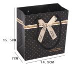 Chinese Factory Sales Korean Black Spotted Gift Bags Paper Bags Handbags Bags