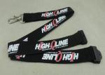 Customized Logo Neck Id Card Lanyard , Metal Hook Lanyard For Meeting name badge