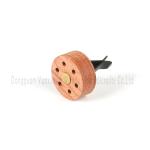 Wood Round Essential Oil Diffuser, Car Air Freshener Vent Clip Aromatherapy