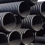 DN1000mm SN12.5 Double Wall Perforated Drain Pipe , HDPE Corrugated Plastic Pipe