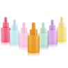 Buy cheap 15ml 20ml 30ml 50ml 60ml Blue Orange Pink Purple Yellow Green Essential Oil Glass Dropper Bottle With Logo for Face Cream from wholesalers