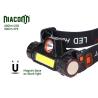Buy cheap 8 Watt Power Waterproof Rechargeable Headlamp Magnet Base 1500mAh Battery from wholesalers