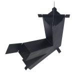 Loaded With Split Wood 7.35kg Stainless Steel Power Coated Rocket Stove