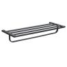 Buy cheap Wall Mounted Bathroom Towel Shelf Stainless Steel Bath Towel Rack Matte Black from wholesalers