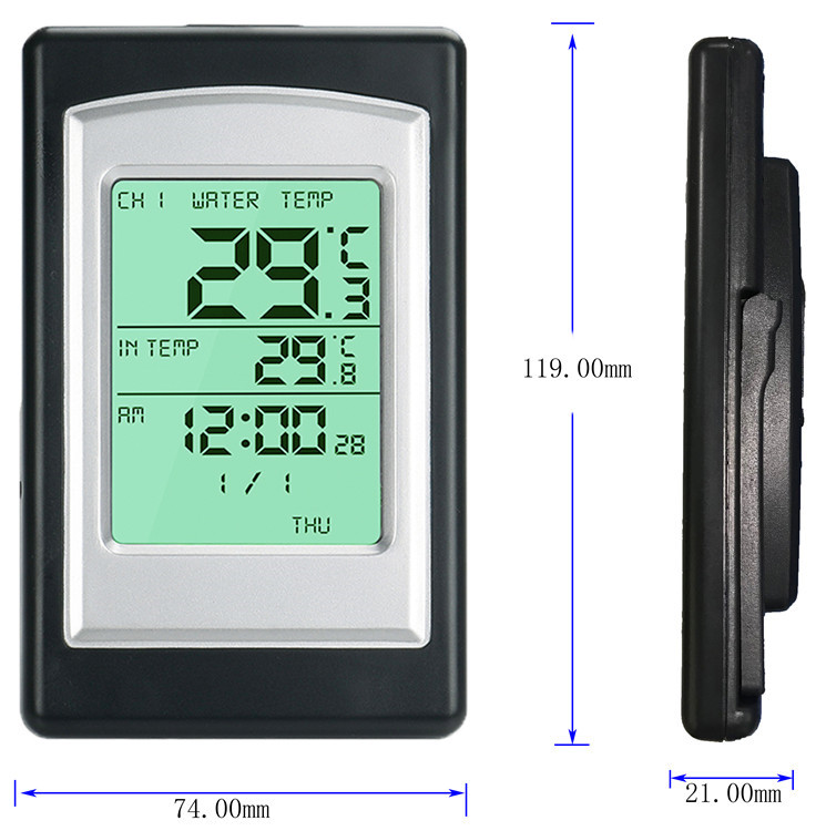Wireless Solar Floating Pool And Spa Digital Water Thermometer With Temperature Accuracy ±1.0°C