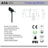 Buy cheap 3W IP67 waterproof outdoor LED spot light &spike led garden light/ LED lawn light for hotel from wholesalers